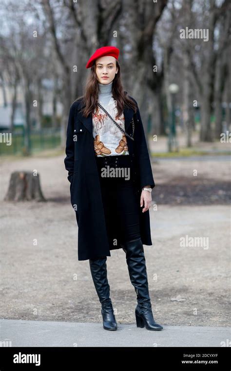 Street Style Model Greta Varlese After Chanel Fall Winter 2018 2019