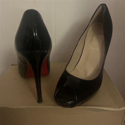 Genuine Louboutins Open Toe Shoes Size 5 Worn But Depop