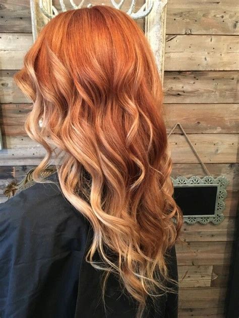 Red Hair With Blonde Highlights Pinterest