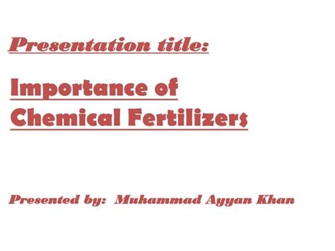 Fertilizer Control Order Pptx