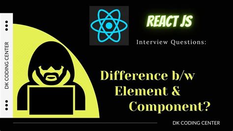 Element And Component In Reactjs Difference Between Element And Component Interview