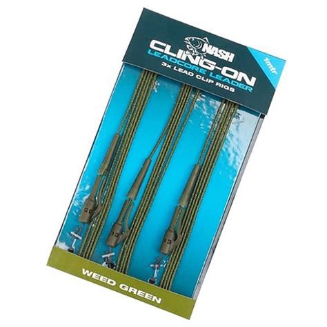 Nash Cling On Leadcore Lead Clip Weed Green