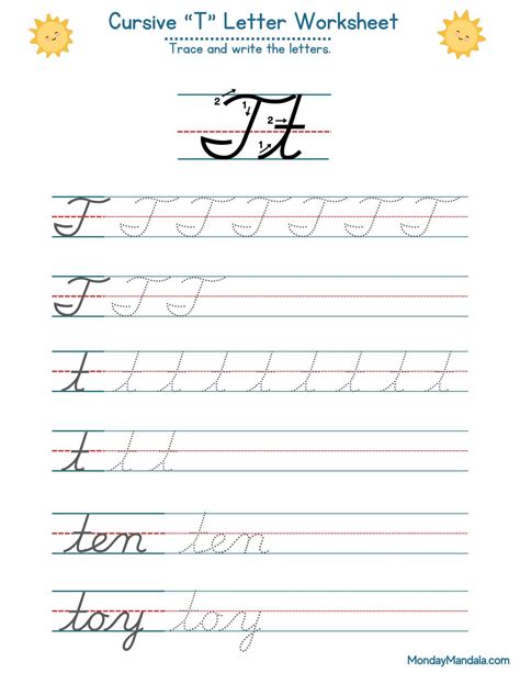 cursive  worksheets  letter writing printables