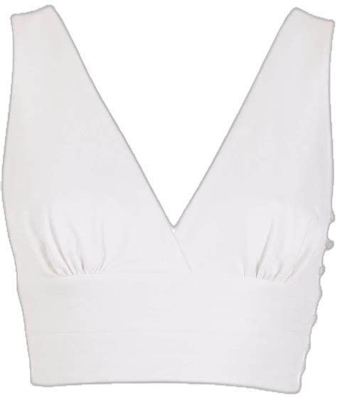 Martha Medeiros Marcela V Neck Cropped Top Farfetch In 2024 Crop Tops Neck Crop Top White