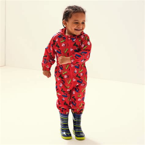 Regatta Traje Impermeable Niña Pobble Peppa Pig Dinosaur Rojo Snowinn