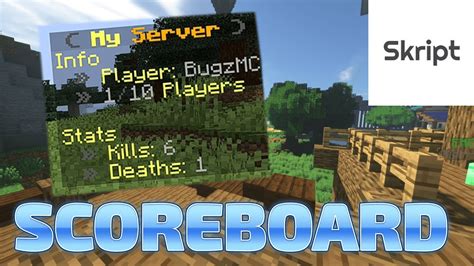 How To Create A Scoreboard Sidebar Skript Tutorial YouTube