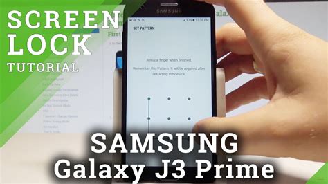 How To Set Up Screen Lock On SAMSUNG Galaxy J3 Prime Pattern