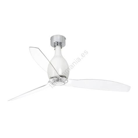 Faro Ventilador De Techo Mini Eterfan Blanco Transparente