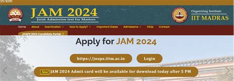 Iit Jam Admit Card Released Check Exam Date Pattern Live Update