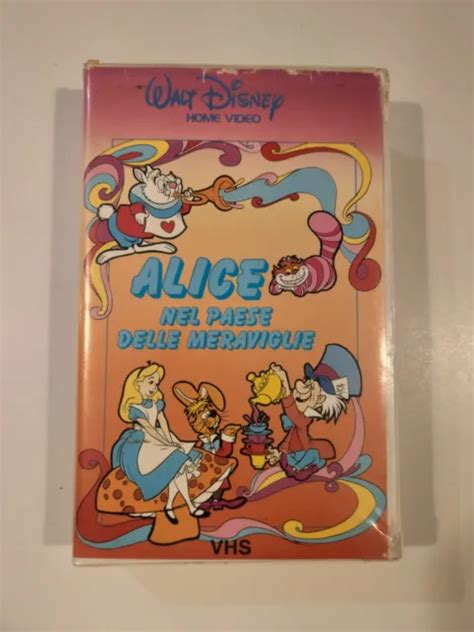 Alice Nel Paese Delle Meraviglie Vhs Walt Disney Box Morbido