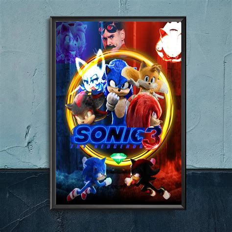 Sonic The Hedgehog 3 Poster