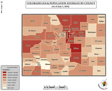 Colorado Population 2024 By County Map - Lanny Anjanette