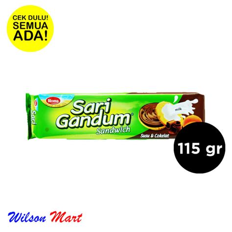 ROMA BISKUIT SARI GANDUM SANDWICH SUSU COKLAT 115 GRAM Lazada Indonesia