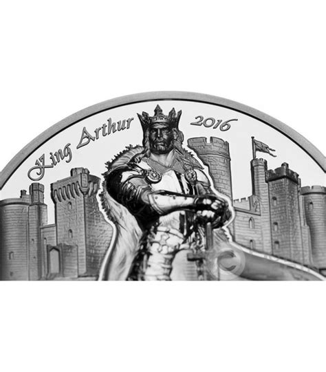 KING ARTHUR Camelot Knights Round Table 2 Oz Серебро Монета 10 Острова