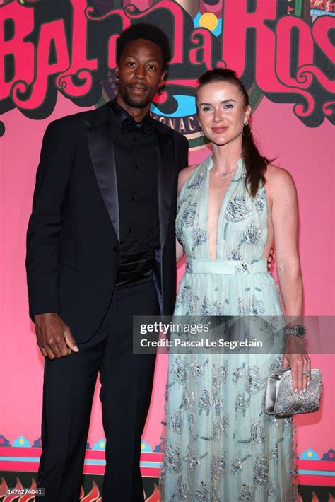 Gaël Monfils And Elina Svitolina Attend The Rose Ball 2023 On March