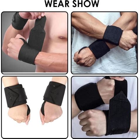 1 Paire Bande Poignet Musculation Bande De Sport Élastiques Wrist