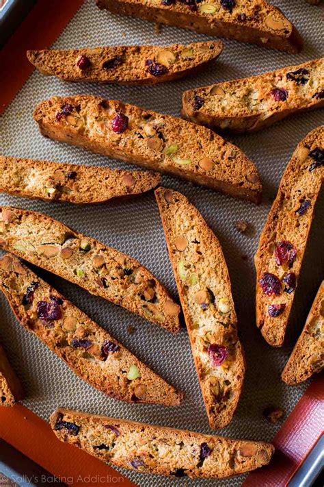 White Chocolate Cranberry Pistachio Biscotti Sally S Baking Addiction