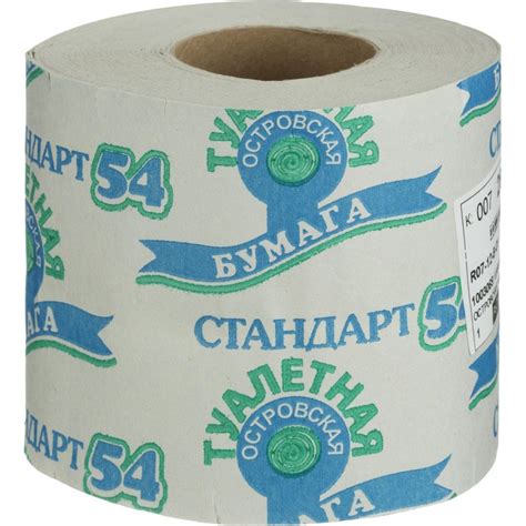 Бумага туалетная Островская 1-слойная серая 38 метров (24 рулонов в ...