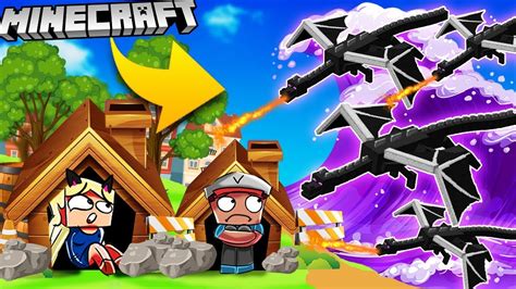 Baza Vs Tsunami Smok W Minecraft Tsunami Challenge Vito Vs Bella