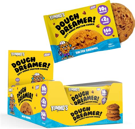 Yummo S Vegan Protein Cookie Salted Caramel Pack Plant Based