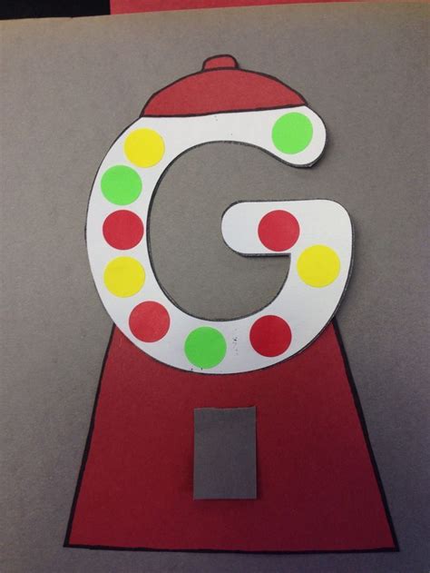 Letter G Crafts For Preschool Letter G Is For Gum Ball Craft Letter A