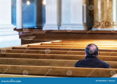 Man Sitting At Church Editorial Image Image Of Grace 94264955