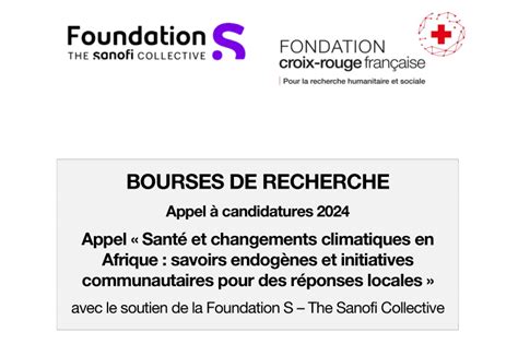 La FONDATION Croix Rouge française lance un avis d appel à candidatures