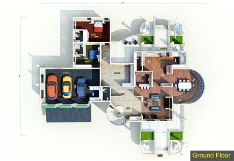 3d Floor Plans Luxury House