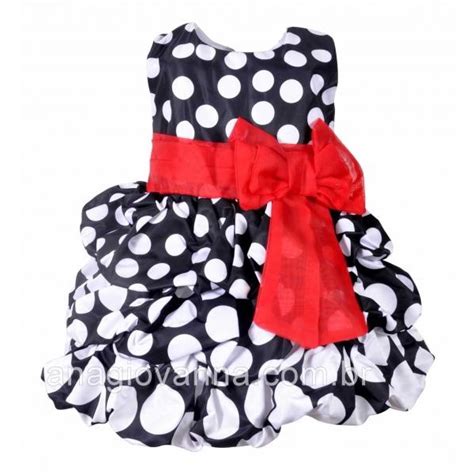 Vestido Minnie Vermelho E Preto Submarino