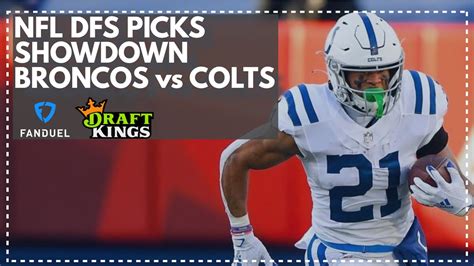 Nfl Dfs Picks For Thursday Night Showdown Colts Vs Broncos Fanduel