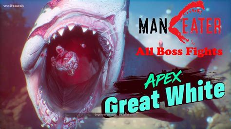 Maneater All Boss Fights Bull Shark VS Alligator Mako Hammerhead