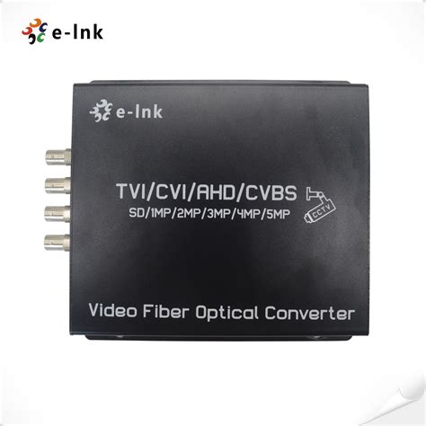 Ch Mp Hd Ahd Hd Cvi Hd Tvi Cvbs In Video Fiber Converter E Link