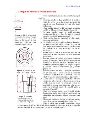 Cotarea în Desenul Tehnic Curs PDF