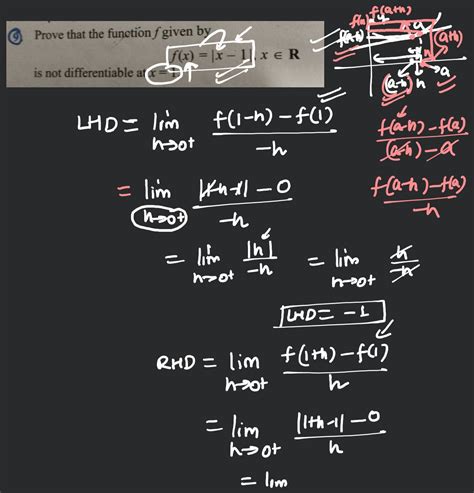 Prove That The Function F Given Byf X X Xris Not Differentiable A