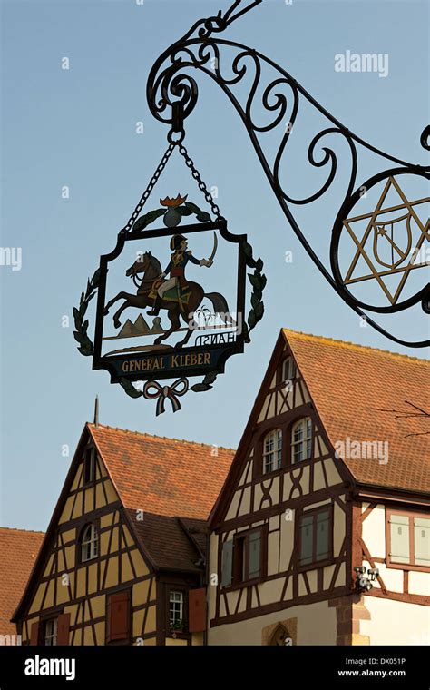 Classic signage in Colmar, France Stock Photo - Alamy