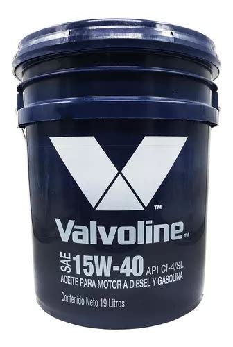 Cubeta Aceite Valvoline W All Fleet Plus Ci Sl L