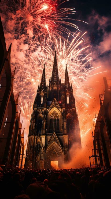 Fireworks light up the sky above Cologne Carnival celebrations 29882037 ...