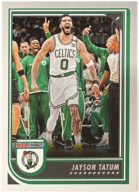 Jayson Tatum 2022 23 Panini NBA Hoops Basketball Boston Celtics Card