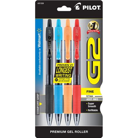 Pilot G2 Premium Retractable Gel Ink Rolling Ball Pens Fine Point