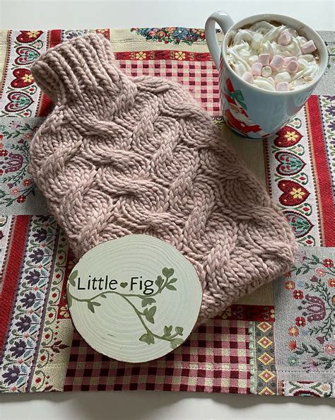 Make Your Own Hot Water Bottle Cover FREE Knitting Pattern
