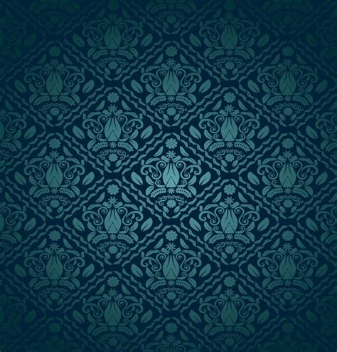 Blue Green Decorative Pattern Vector Art & Graphics | freevector.com