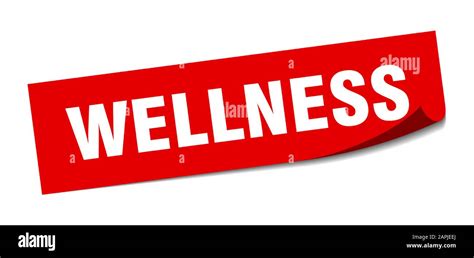 wellness sticker wellness square sign wellness peeler stock vector