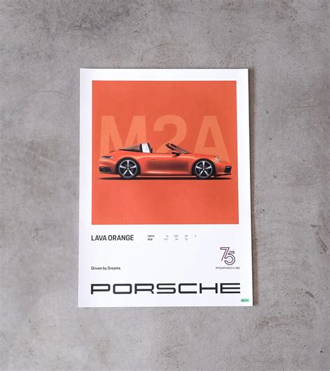 Porsche Poster Set 75y Driven By Dreams Porsche Shop