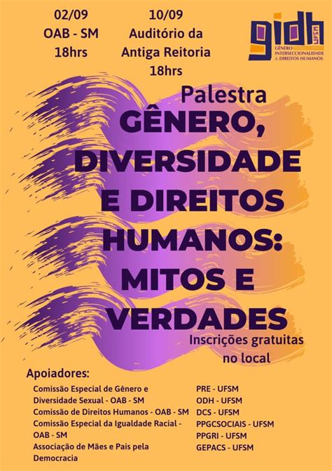 Gidh Promove Palestra Sobre Gênero Diversidade E Direitos Humanos Ccsh