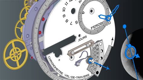 Ferdinand Berthoud FB1L ANSYS SpaceClaim Model Of The Moonphase