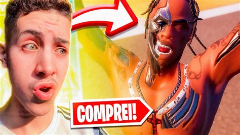 COMPREI AS DUAS SKINS DO TRAVIS SCOTT NO FORTNITE YouTube