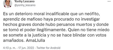 Congreso Archiva Denuncia Contra Manuel Merino Por Muerte De Inti Y