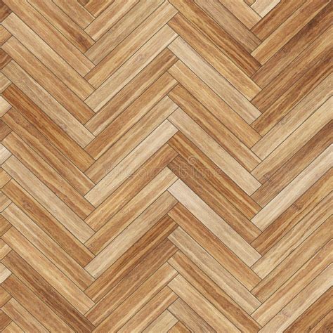 Seamless Wood Parquet Texture Herringbone Light Brown Stock Photo