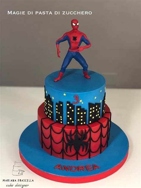 Spiderman Decorated Cake By Mariana Frascella Cakesdecor