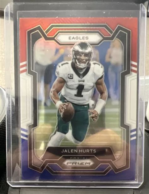 Panini Prizm Fu Ball Jalen Hurts Rot Wei Blau Philadelphia Eagles